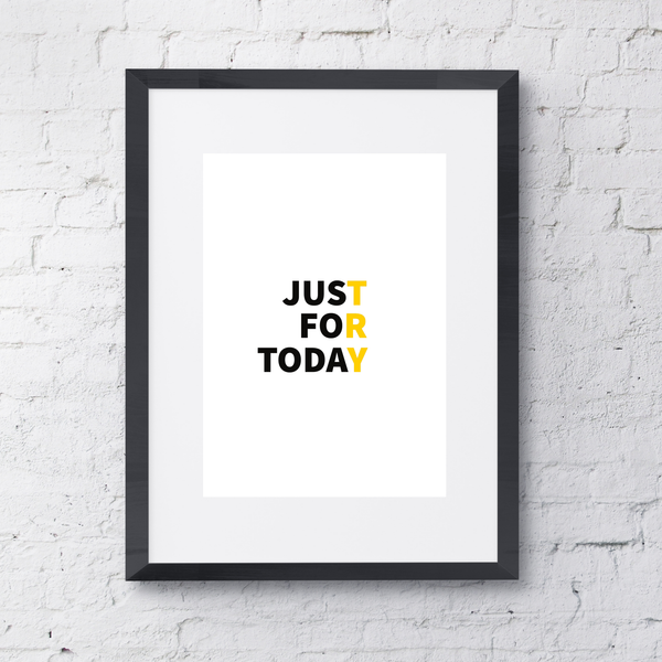 Sólo por hoy | Inspirador | Recuperación | cartel total