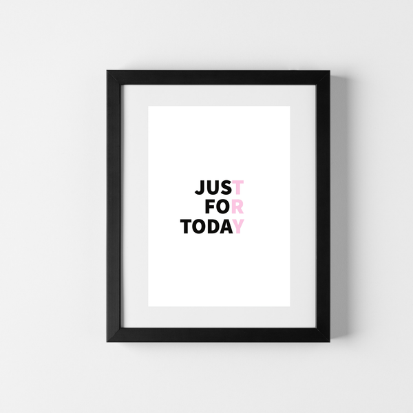Sólo por hoy | Inspirador | Recuperación | cartel total