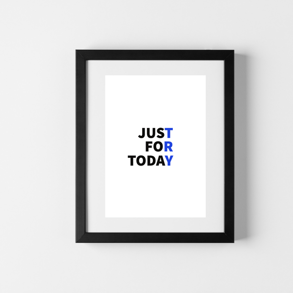 Sólo por hoy | Inspirador | Recuperación | cartel total