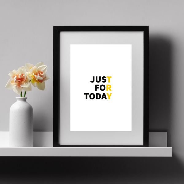 Sólo por hoy | Inspirador | Recuperación | cartel total