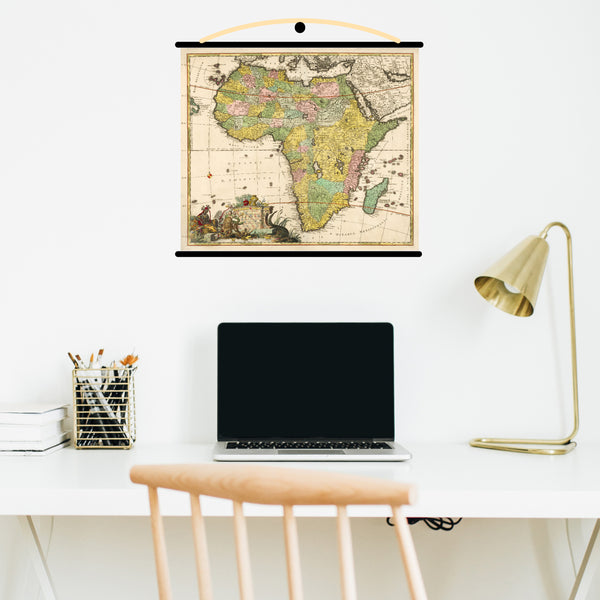 Old Vintage Map of Africa as a Poster | Maps | Totalposter