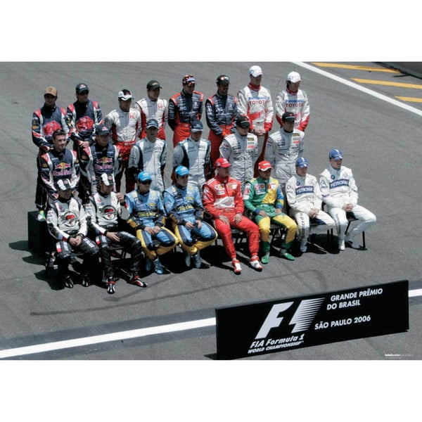 Grand Prix driver line up before the Grand Prix of Brazilil | TotalPoster