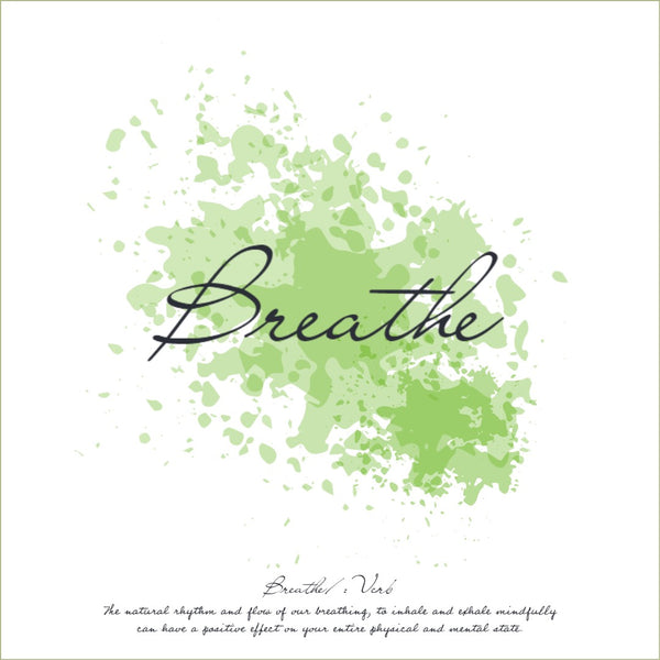 Respira - Impresión espiritual con definición - impresión cuadrada | Inspirador | cartel total