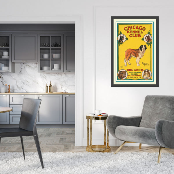 Chicago Kennel Club Dog Show Print | Vintage Poster
