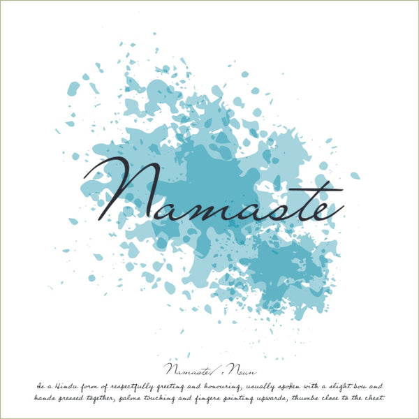 Namaste - Impresión espiritual con definición - impresión cuadrada | Inspirador | cartel total