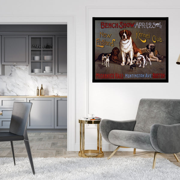 New England Kennel Club Dog Show Print | Vintage Poster