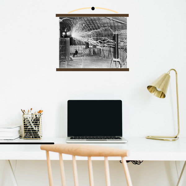 Nikolai Tesla and his equipment 1899 | Home Decor Posters | Totalposter