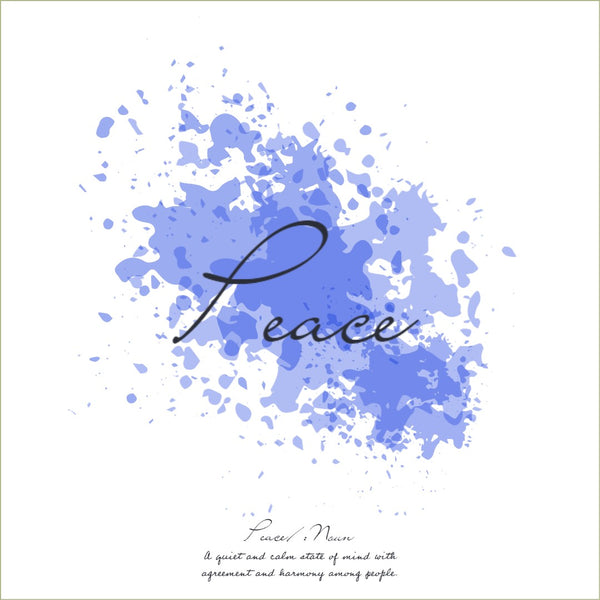 Paz - Impresión espiritual con definición - impresión cuadrada | Inspirador | cartel total