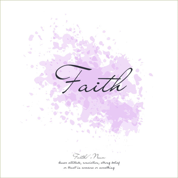 Faith - Spiritual Print with definition - square print | Inspirational | Totalposter