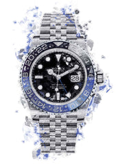 Rolex GMT Master 2 Batman Jubilee BLNR | Watch Art Poster