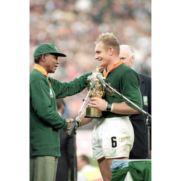 Nelson Mandela & Francois Pienaar poster | World Cup Rugby