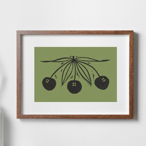 Gerrit Willem Dijsselhof impresiones de arte vintage - 3 cerezas | Decoración del hogar | cartel total 