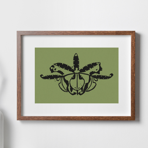 Gerrit Willem Dijsselhof impresiones de arte vintage - Orquídea | Decoración del hogar | cartel total 