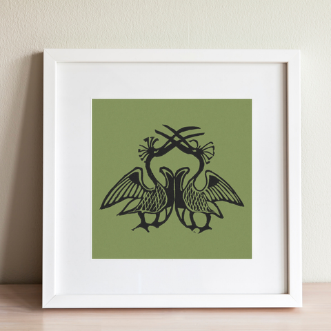 Gerrit Willem Dijsselhof impresiones de arte vintage - 2 pájaros exóticos | Decoración del hogar | cartel total 