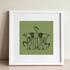 Gerrit Willem Dijsselhof vintage art prints - 5 flamingos  | Home Decor | Totalposter