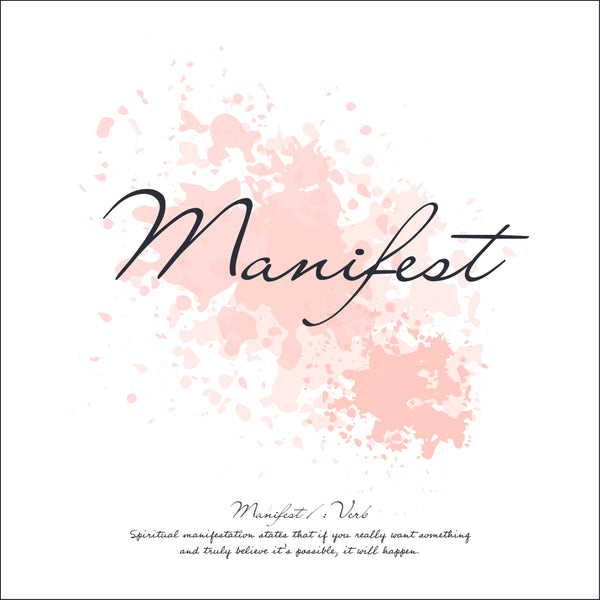 Manifest - Spiritual Print with definition - square print  | Inspirational | Totalposter