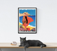 Vintage Travel Poster | Paris | France  -| Art Deco style