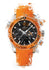 Watch art poster of Omega Seamaster Planet Ocean 232.32.46.51.01.001 Chrono on Orange leather strap 