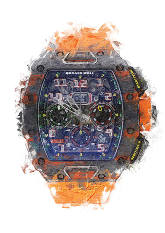 Richard Mille Chronograph McLaren Limited Edition | Watch Art Posters