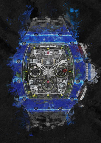 Richard Mille RM Jean Todt in black | Watch Art Posters