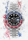 Rolex GMT Master 2 Pepsi Jubilee | Watch Art Posters