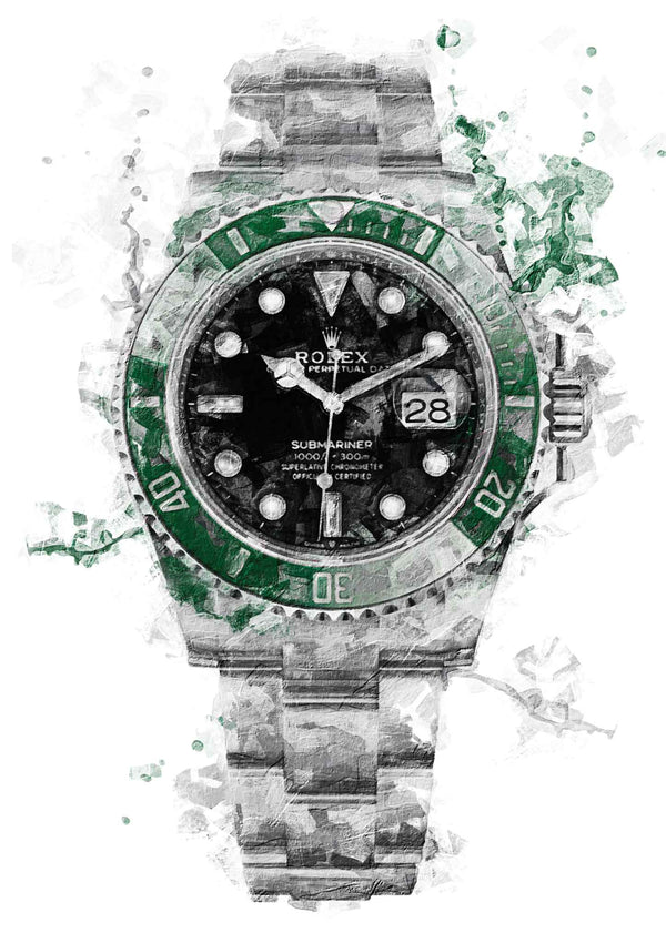 Rolex Submariner Starbucks Kermit steel sports watch and bracelet