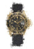 Rolex Submariner gold classic sports wristwatch on leather strap
