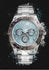 Rolex Daytona Platinum Ice Blue Ref 116506 Chronograph wristwatch blue dial on black 