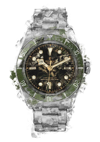 Tudor Black Bay Harrods Edition | Watch Art Poster