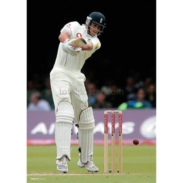 Alastair Cook in action during the first npower Creicket test match between Engalnd and the West indies | TotalPoster