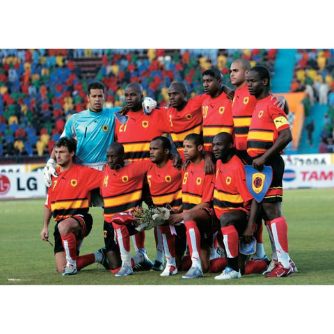 Equipo de la Copa del Mundo de Angola | Pósteres de fútbol | cartel total