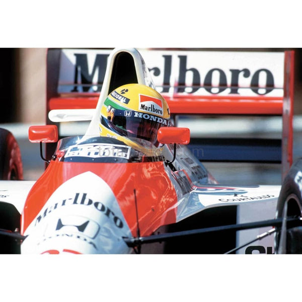 Ayrton Senna during Monaco F1 | TotalPoster