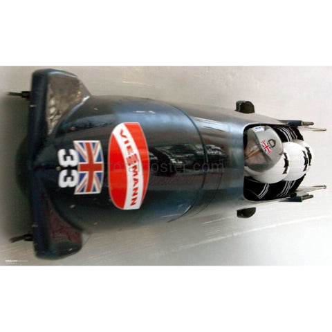 Equipo de cuatro hombres de GB | Póster de bobsleigh | TotalPoster