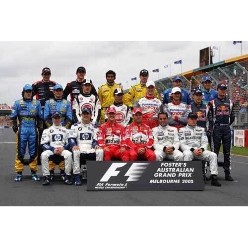 The 2005 driver line up before the Australian Grand Prix at Albert Park Melbourne | TotalPoster