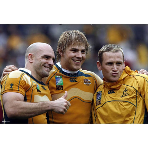 Póster Cordingley, Mitchell y Hoiles | Copa Mundial de Rugby