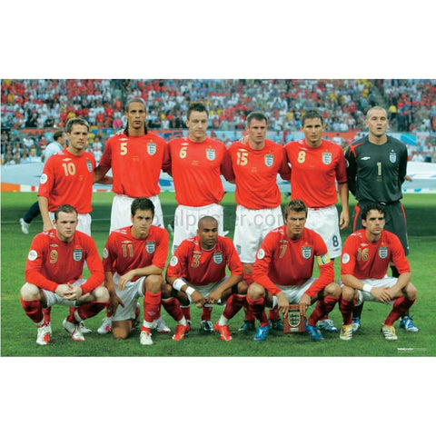 Equipo de la Copa Mundial de Inglaterra | Póster de fútbol | TotalPoster