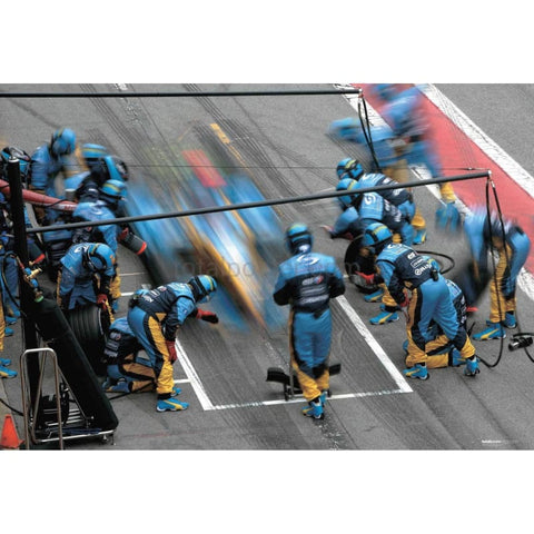 Fernando Alonso Pit Stop | F1 Winter Testing | TotalPoster