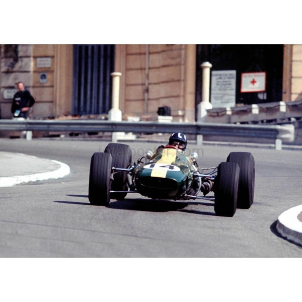 Graham Hill / Lotus in action during the Monaco Grand Prix | TotalPoster
