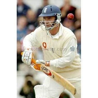 Graham Thorpe hits a ball to the boundary during the second day of the second Test match between Bangladesh and England in Durham | TotalPoster