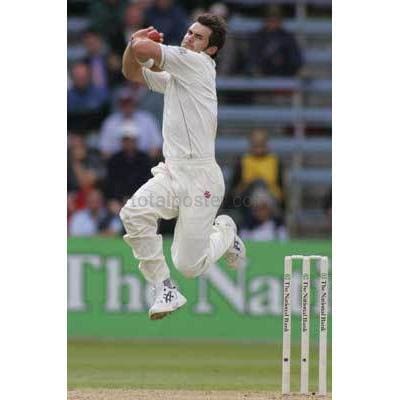 James Anderson in action during the New Zealand v England National Bank Series Second cricket Test Wellington, New Zealand | TotalPoster