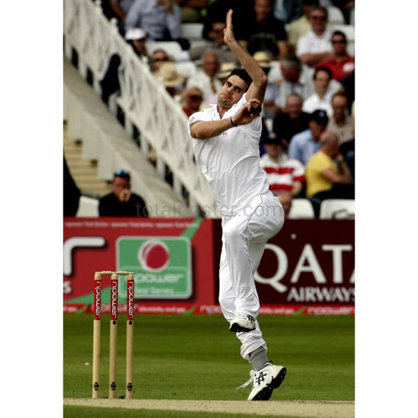 James Anderson in action during the 3rd npower cricket test match between England and New Zealand | TotalPoster