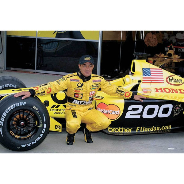 Jean Alesi / Jordan Honda celebrates 200 Grand Prix starts at the US Grand Prix at Indianapolis | TotalPoster
