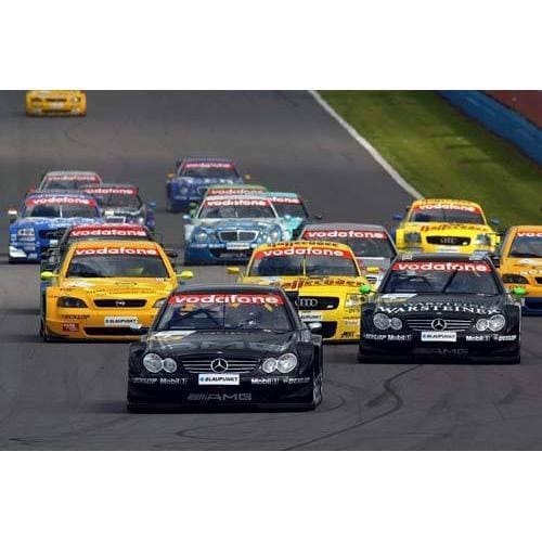 Jean Alesi leads the pack on his way to two commanding wins for Mercedes in the Donington DTM race | TotalPoster
