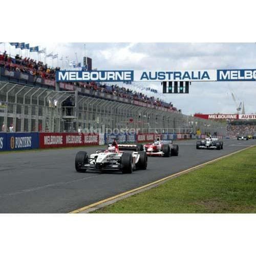 Jenson Button leads Olivier Panis during the Australian Grand Prix at Albert Park in Melbourne | TotalPoster