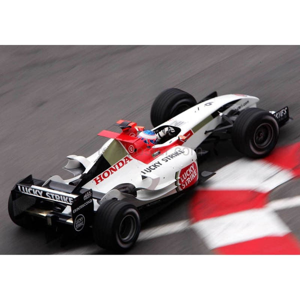 Jenson Button / BAR Honda on his way to second place in the Monaco Grand Prix | TotalPoster