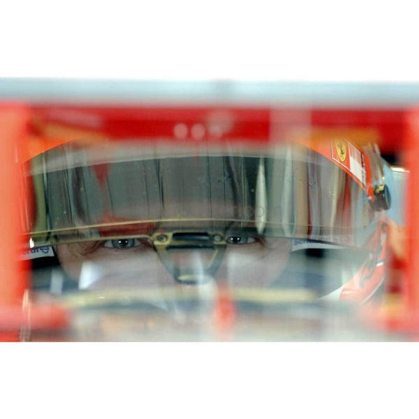 Kimi Raikkonen / Ferrari F1 in the pit garge beforw qualifying for the Brazil Grand Prix at Interlagos | TotalPoster