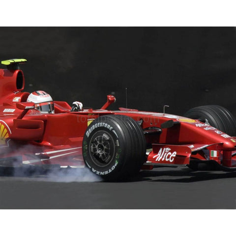 Kimi Raikkonen Ferrari locks a wheel | Brazil F1 Grand Prix