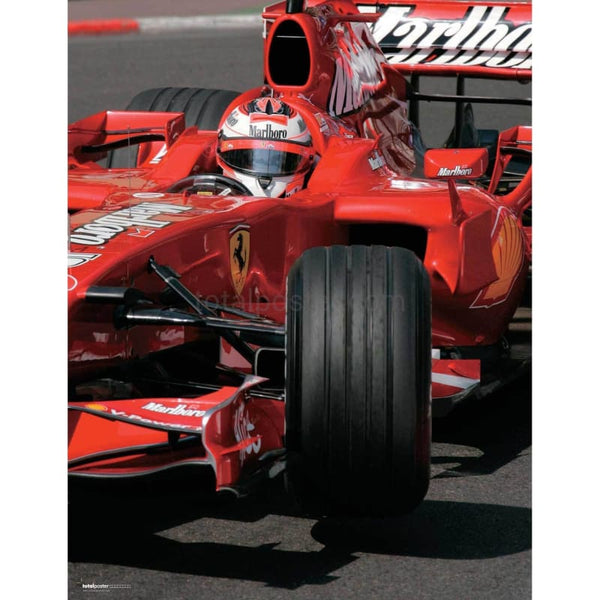 Kimi Raikkonen / Ferrari F1 in action during qualifying for the Monaco Grand Prix | TotalPoster