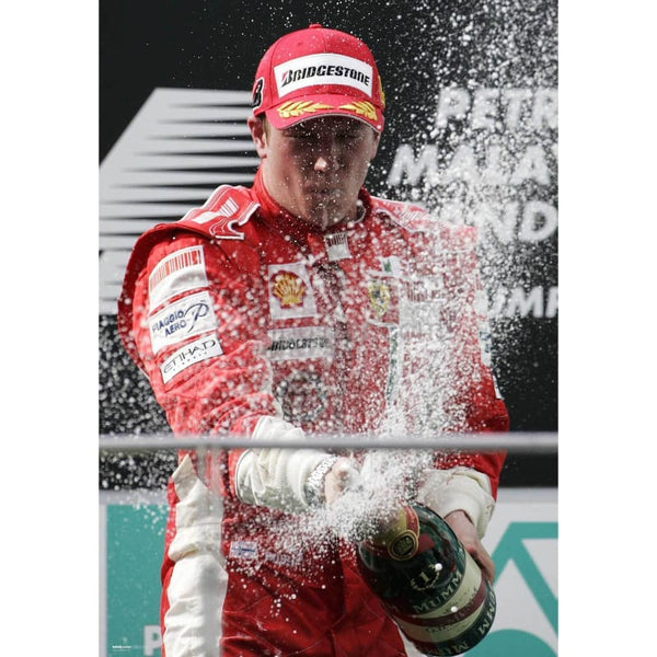 Kimi Raikkonen / Ferrari F1 celebrate victory in the Grand Prix of Malaysia | TotalPoster