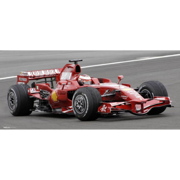 Kimi Raikkonen tests the new F1 2008 Ferrari | TotalPoster